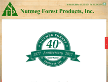 Tablet Screenshot of nutmegforest.com